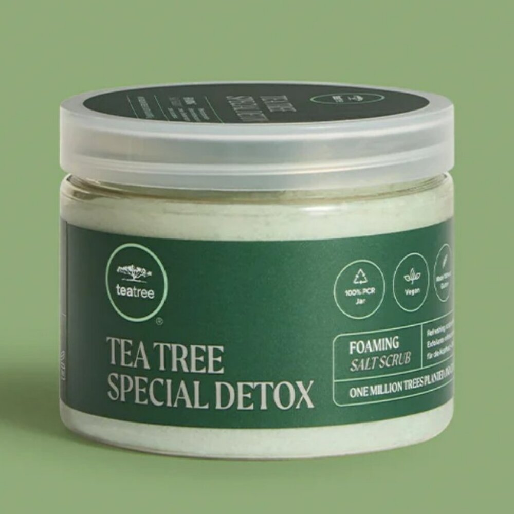 Paul Mitchell Tea Tree Special Detox Foaming Salt Scrub exfoliate + detox scalp